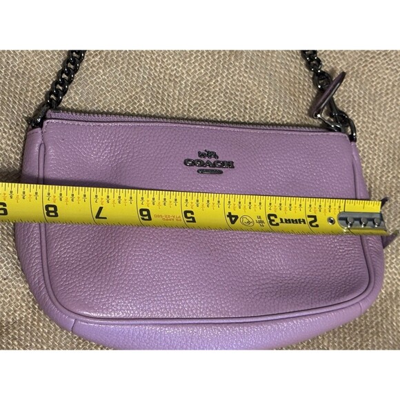 Coach Nolita Small Wristlet 15 Wallet Clutch Leather Barbie 20151 Lavender Y2K - Picture 3 of 10